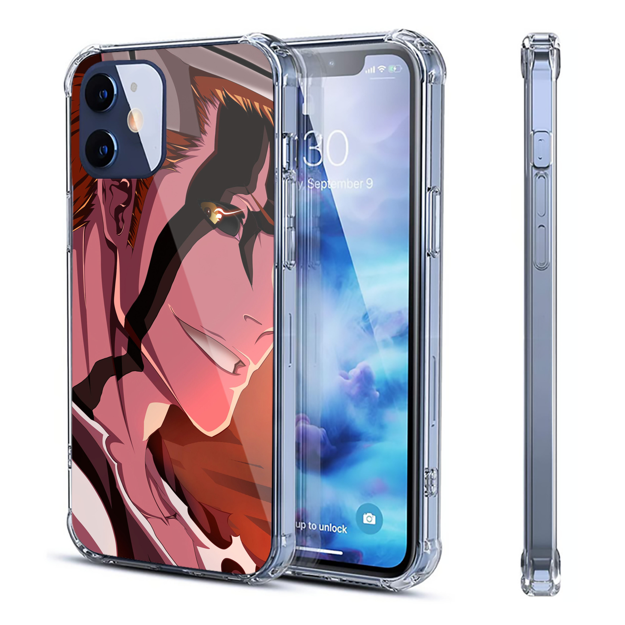 （画像用） ブリーチ BLEACH 【iPhone 12シリーズ対応】透明スマホケース（クリアソフトケース）